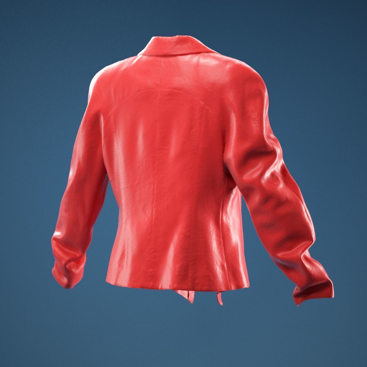 Yellow Red Green Rasta Stylish Jacket 3D model_5