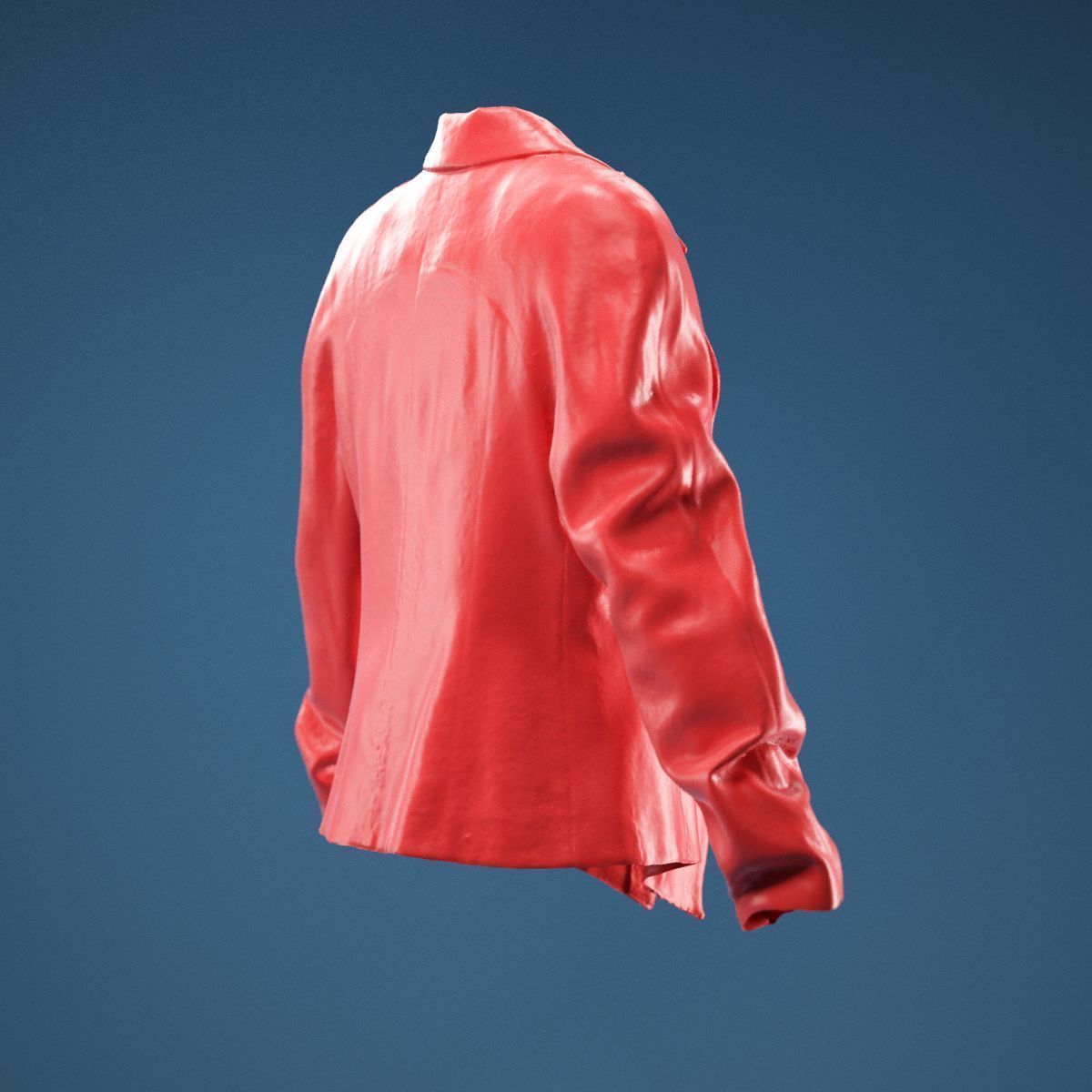 Yellow Red Green Rasta Stylish Jacket 3D model_4
