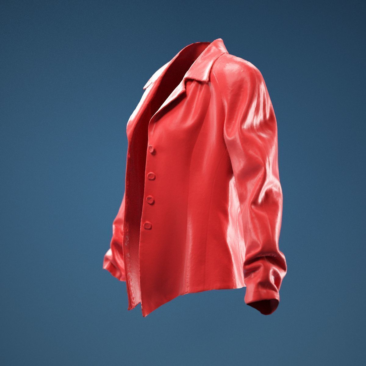 Yellow Red Green Rasta Stylish Jacket 3D model_10