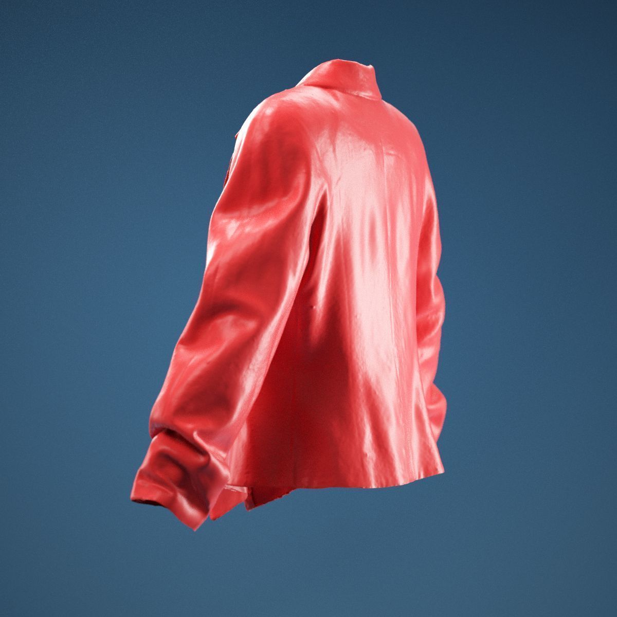 Yellow Red Green Rasta Stylish Jacket 3D model_8