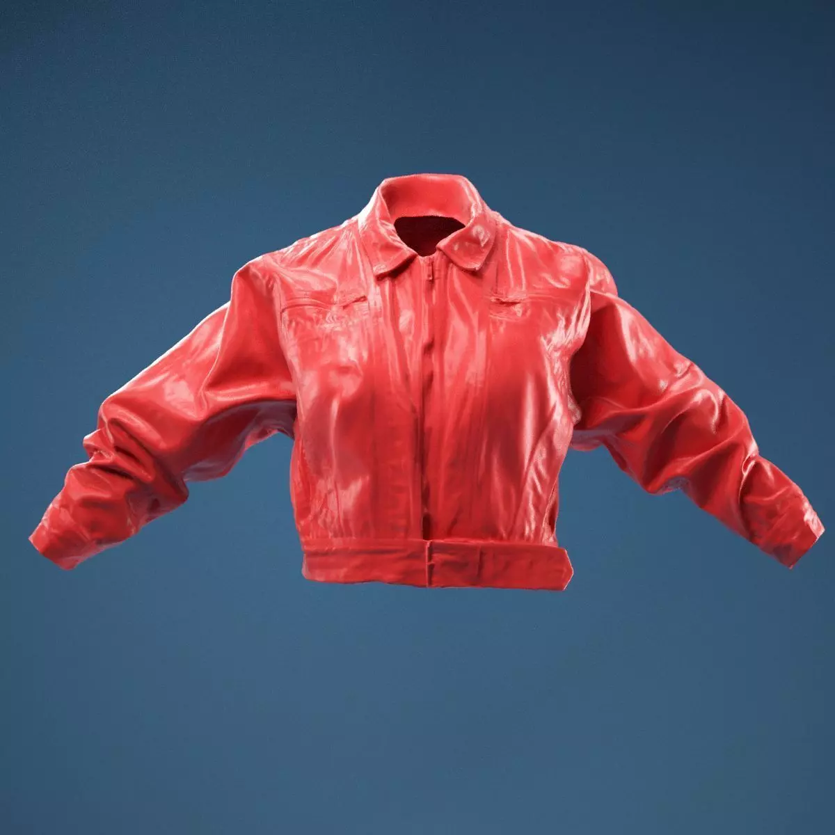 Vintage Jeans Jacket 3D model