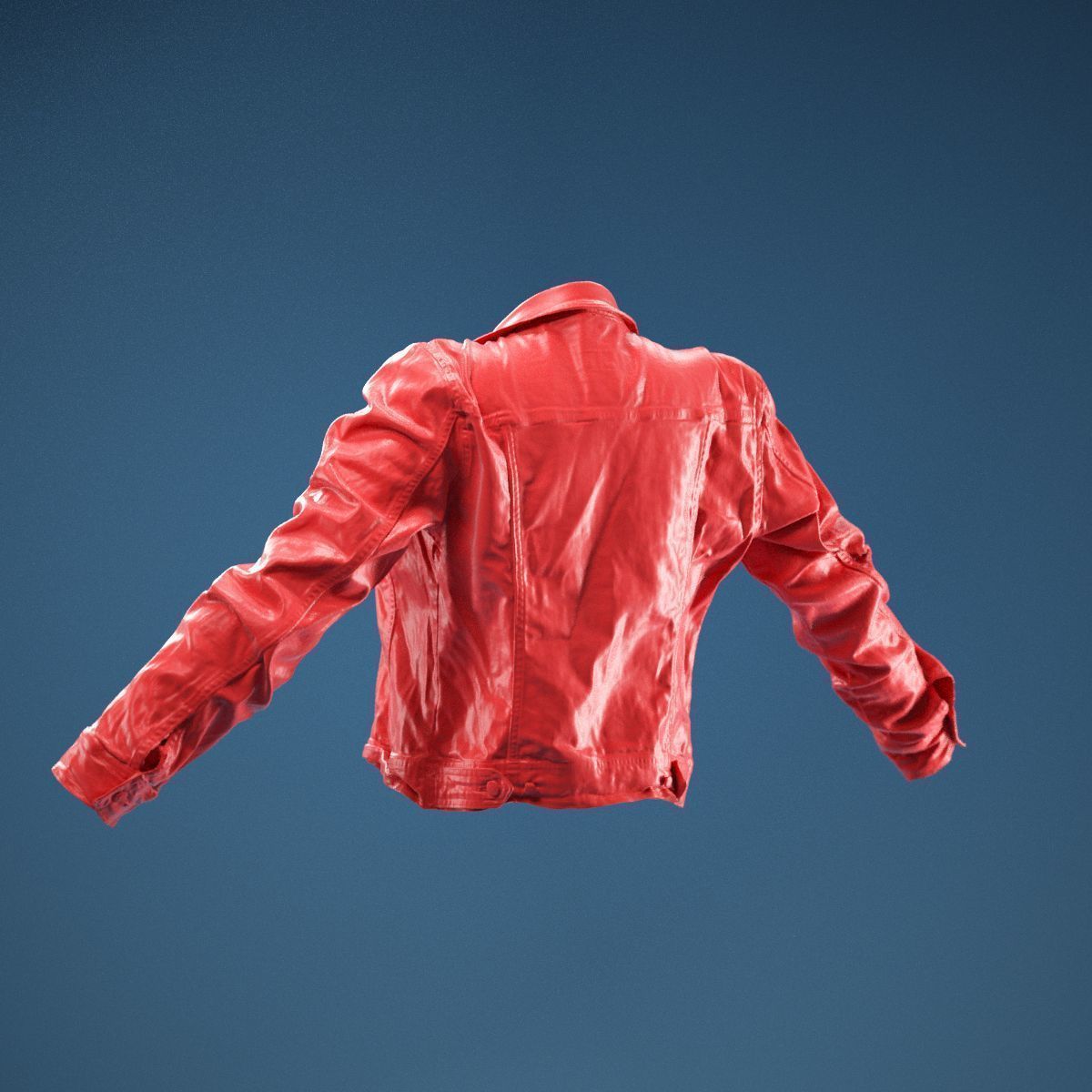 Tiny Jeans Jacket Open 3D model_7