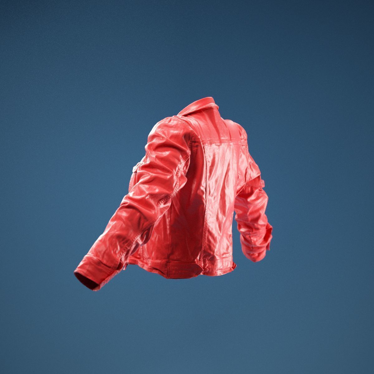 Tiny Jeans Jacket Open 3D model_8