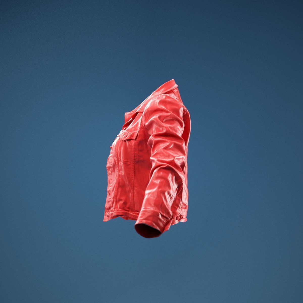 Tiny Jeans Jacket Open 3D model_9