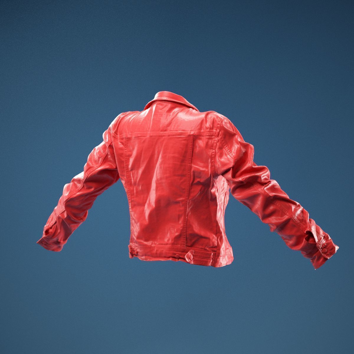 Tiny Jeans Jacket Open 3D model_5