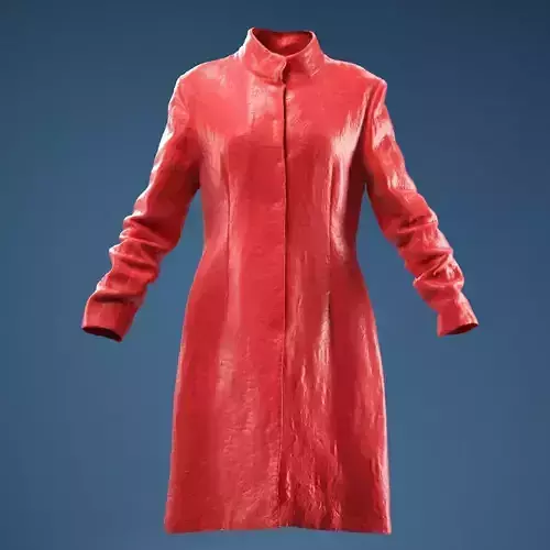 Tall Flower Decorated Coat