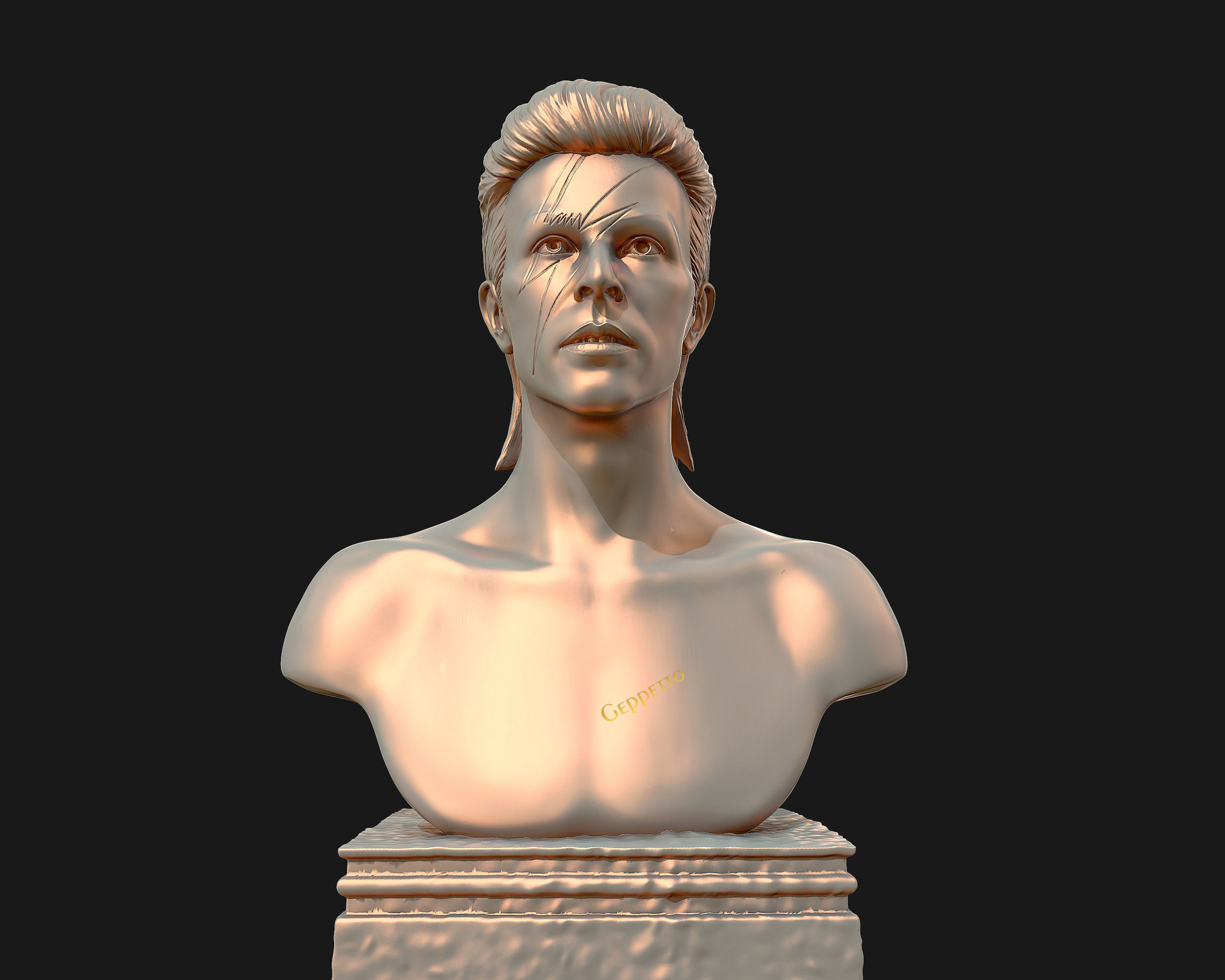 David Bowie 3D Sculpture Model Ready to 3D print 3D print model_30