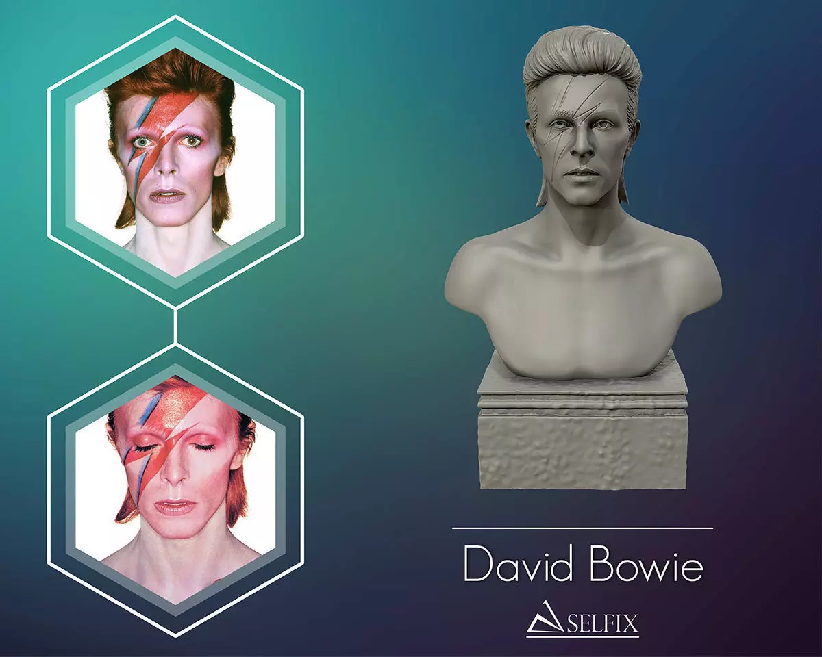 David Bowie 3D Sculpture Model Ready to 3D print 3D print model_0