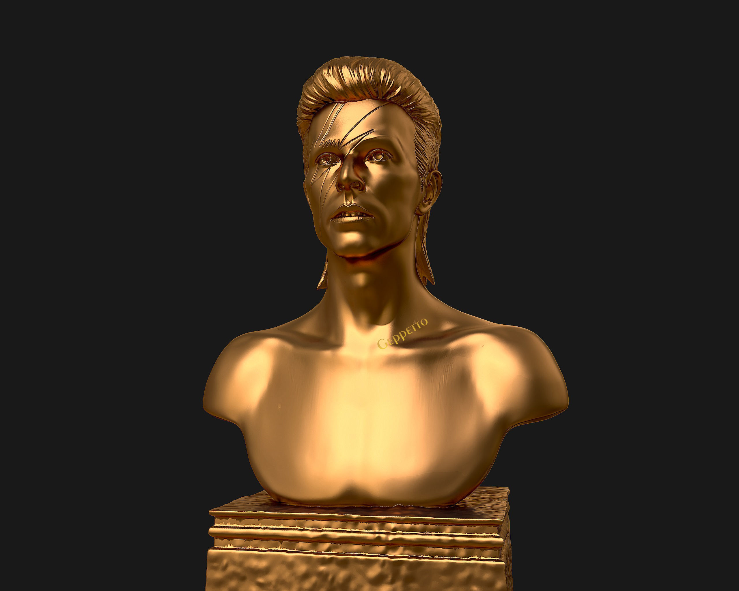 David Bowie 3D Sculpture Model Ready to 3D print 3D print model_48