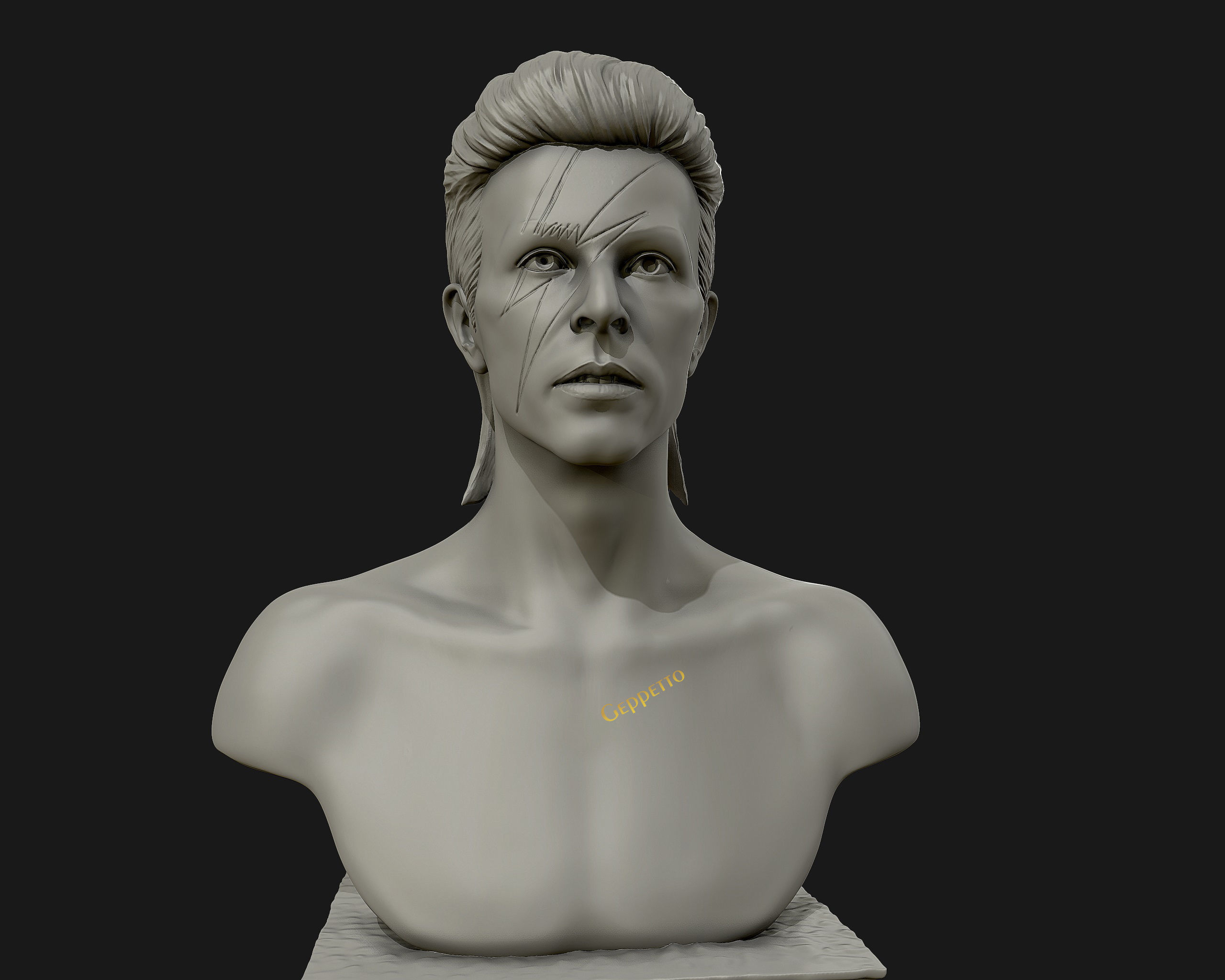 David Bowie 3D Sculpture Model Ready to 3D print 3D print model_28