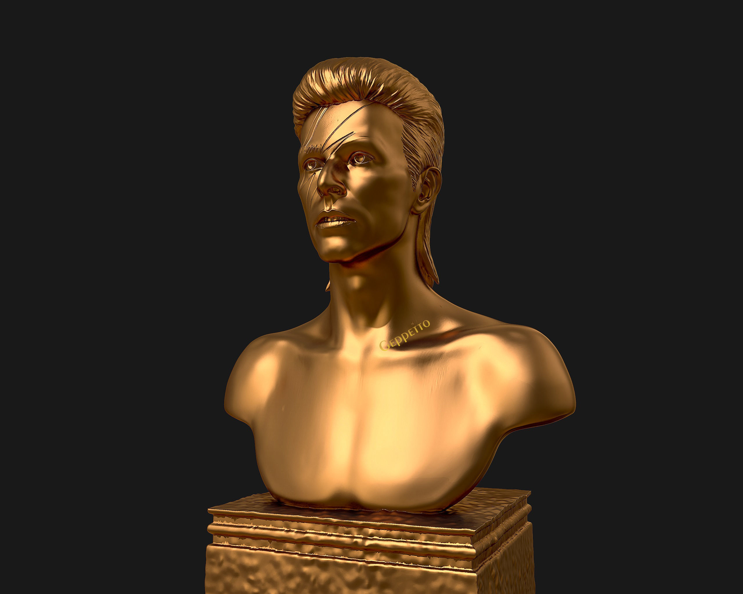 David Bowie 3D Sculpture Model Ready to 3D print 3D print model_47