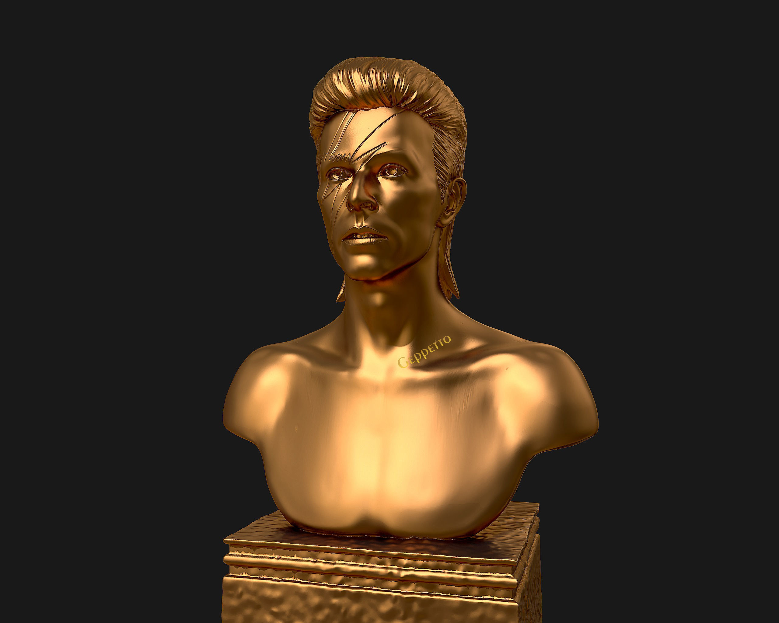 David Bowie 3D Sculpture Model Ready to 3D print 3D print model_46