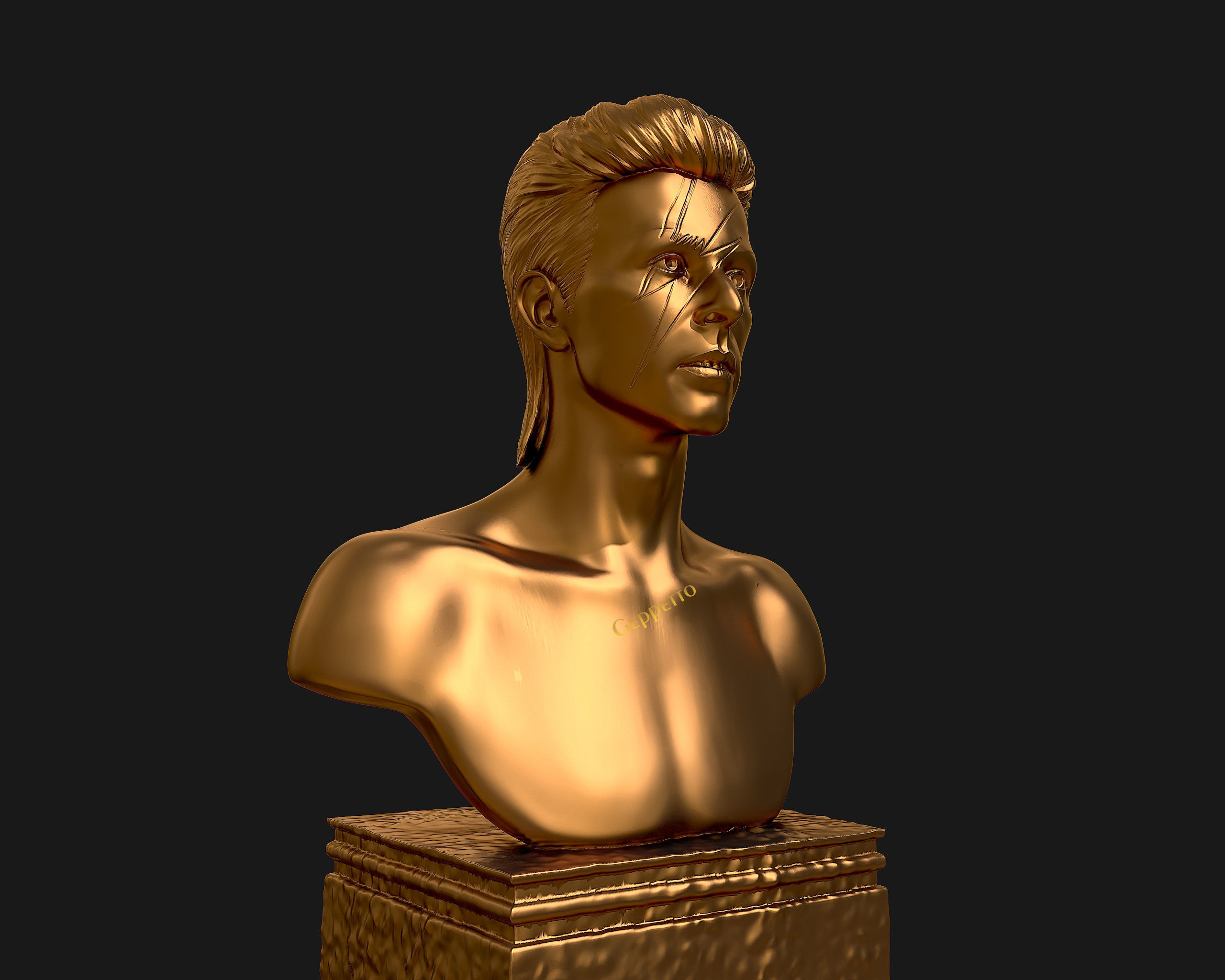 David Bowie 3D Sculpture Model Ready to 3D print 3D print model_50