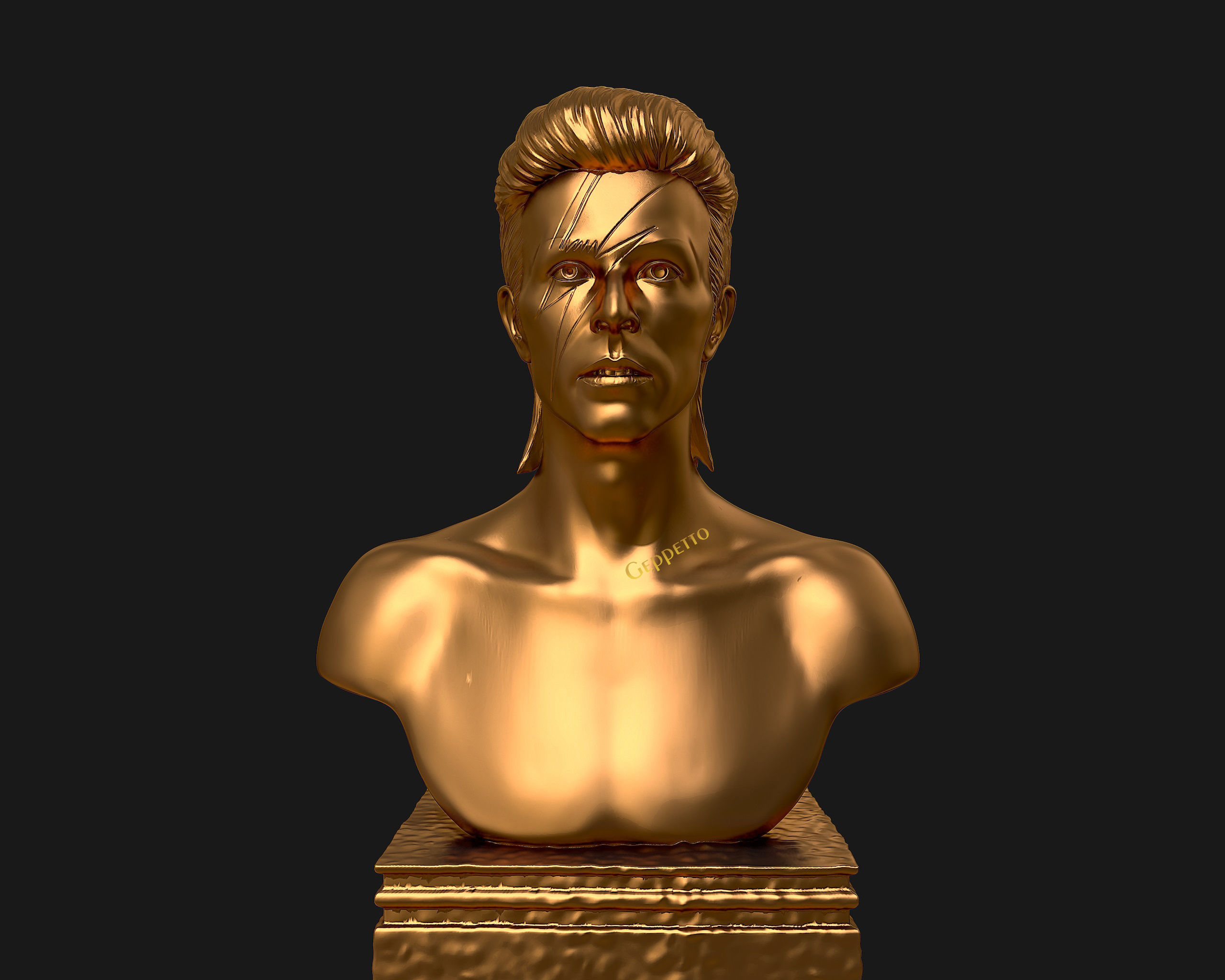 David Bowie 3D Sculpture Model Ready to 3D print 3D print model_45