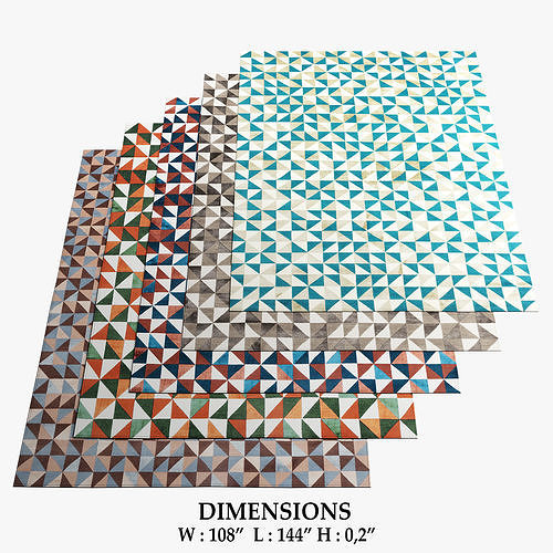 CC-TAPIS Rugs 374 3D model
