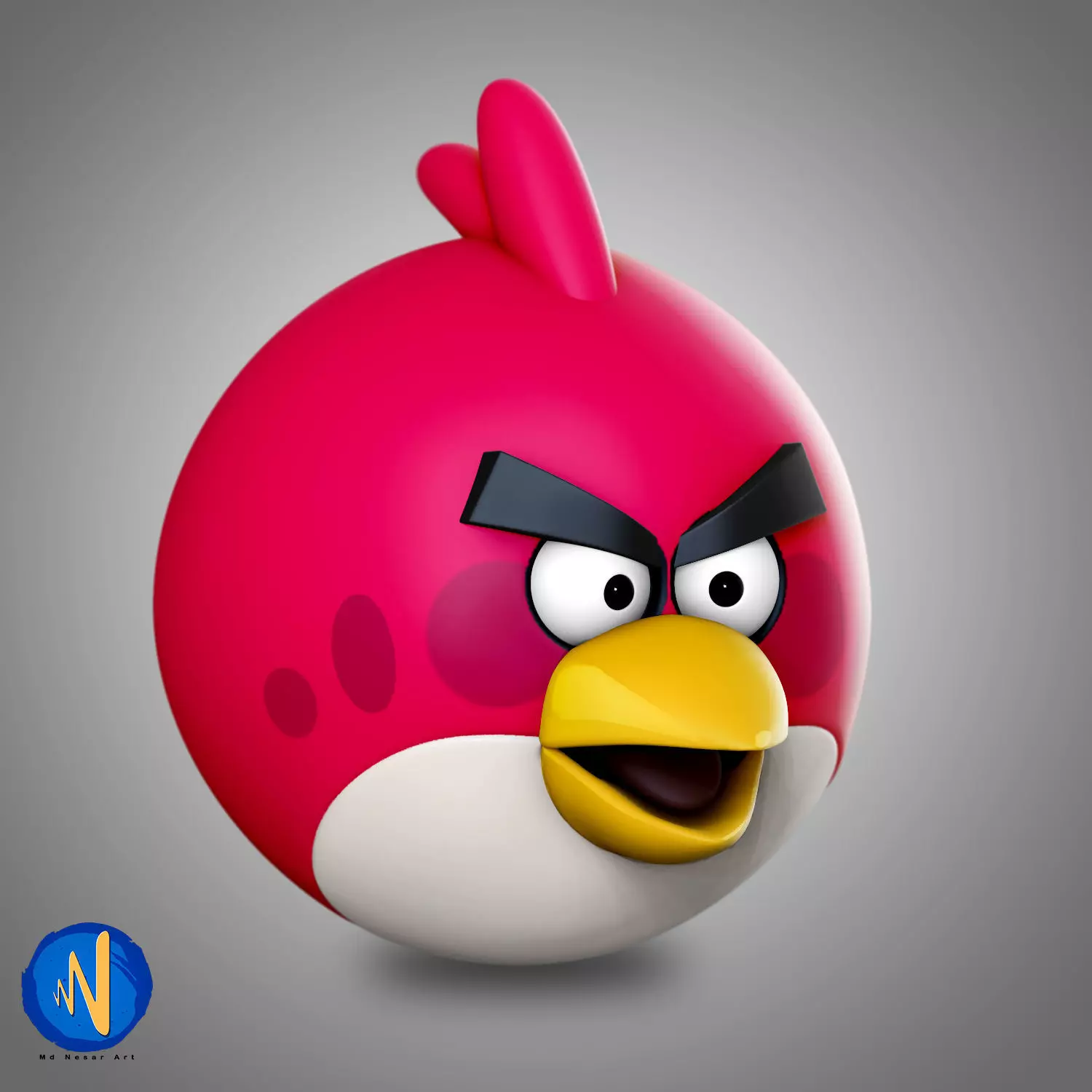 Angry BirdV  V02 3D print model_0