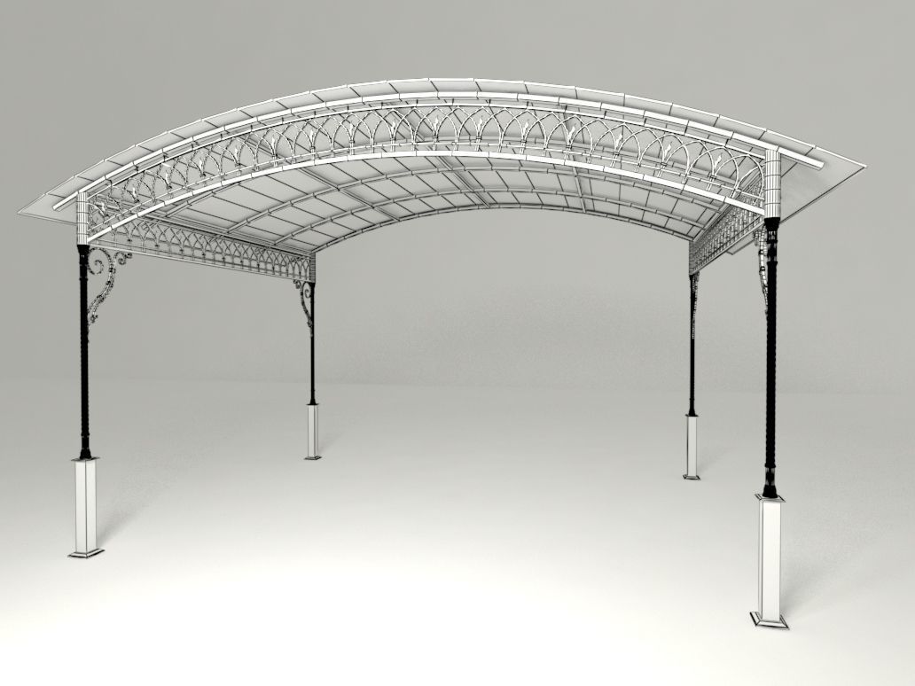 Forged visor 3D model_1