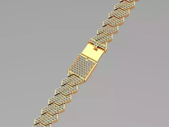 cuban chain  necklace diamond z01