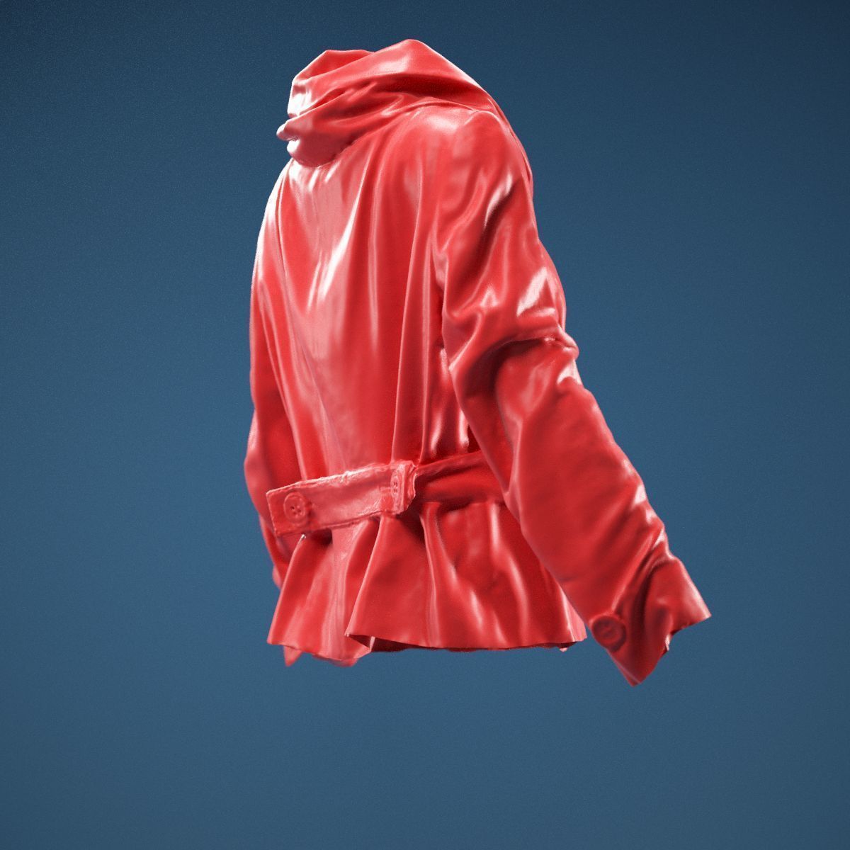 Gold Jacket Belt 3D model_4