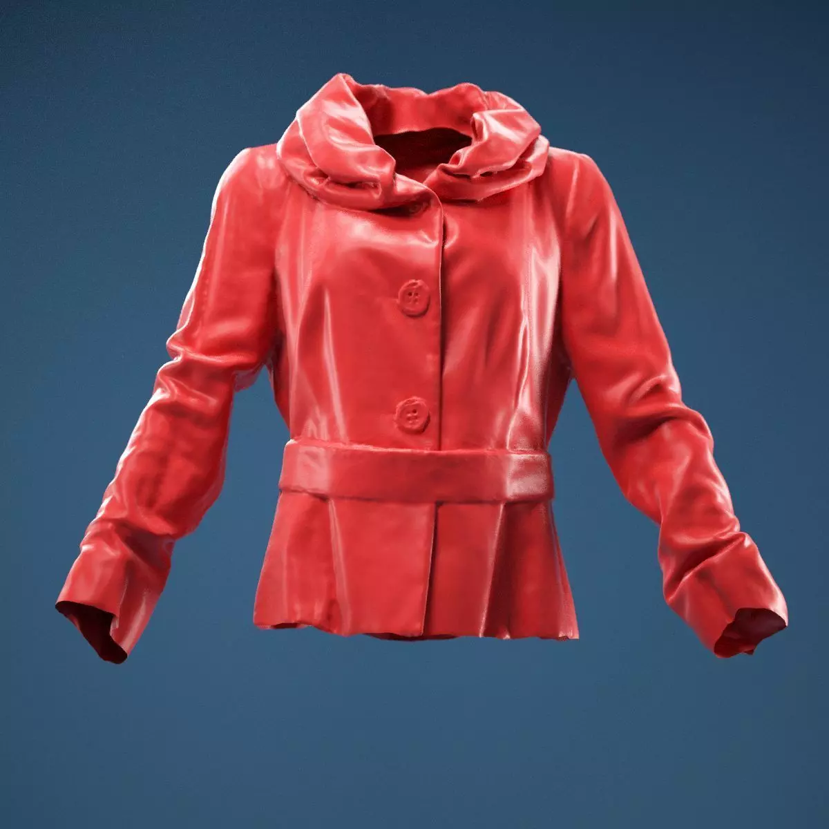 Gold Jacket Belt 3D model_0