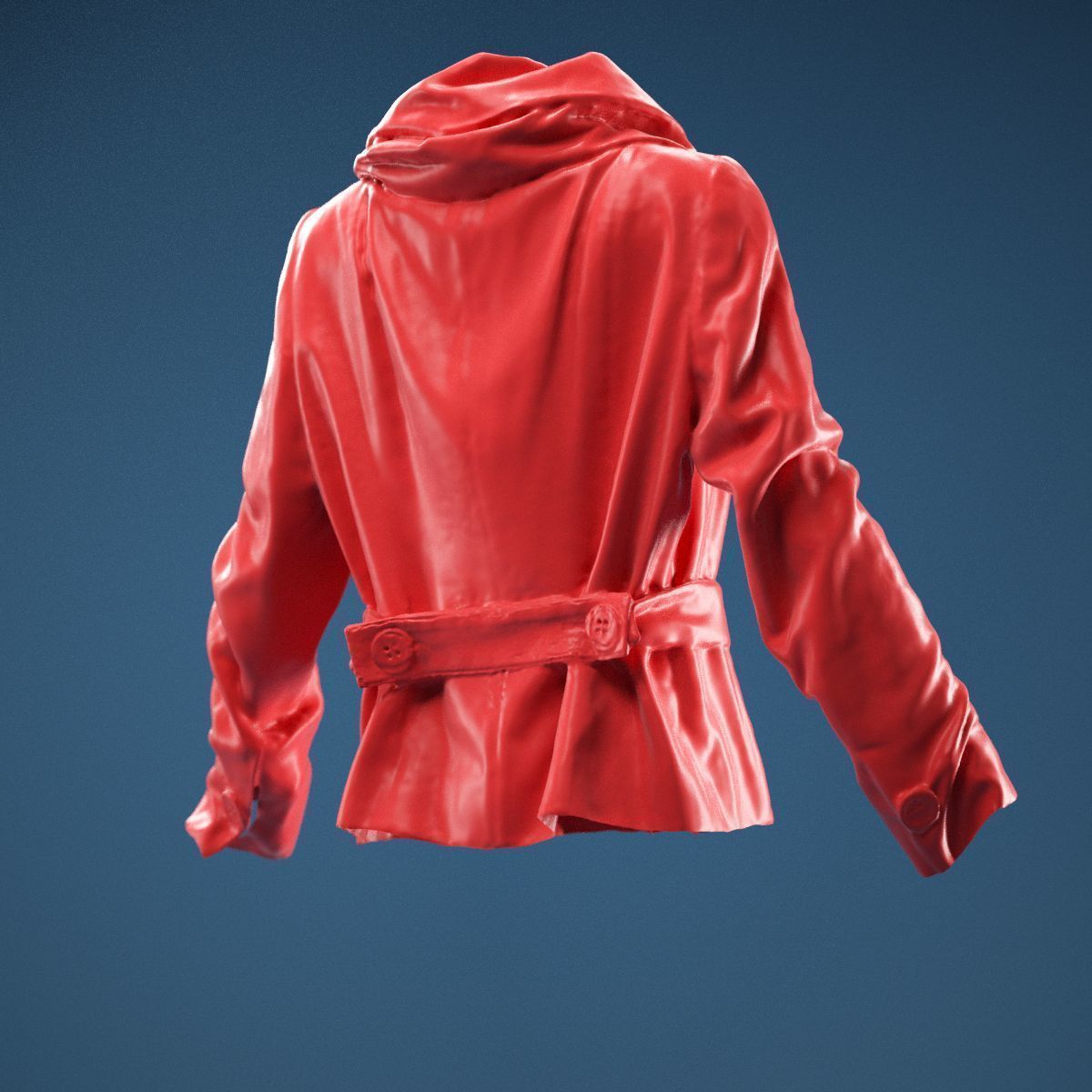 Gold Jacket Belt 3D model_5