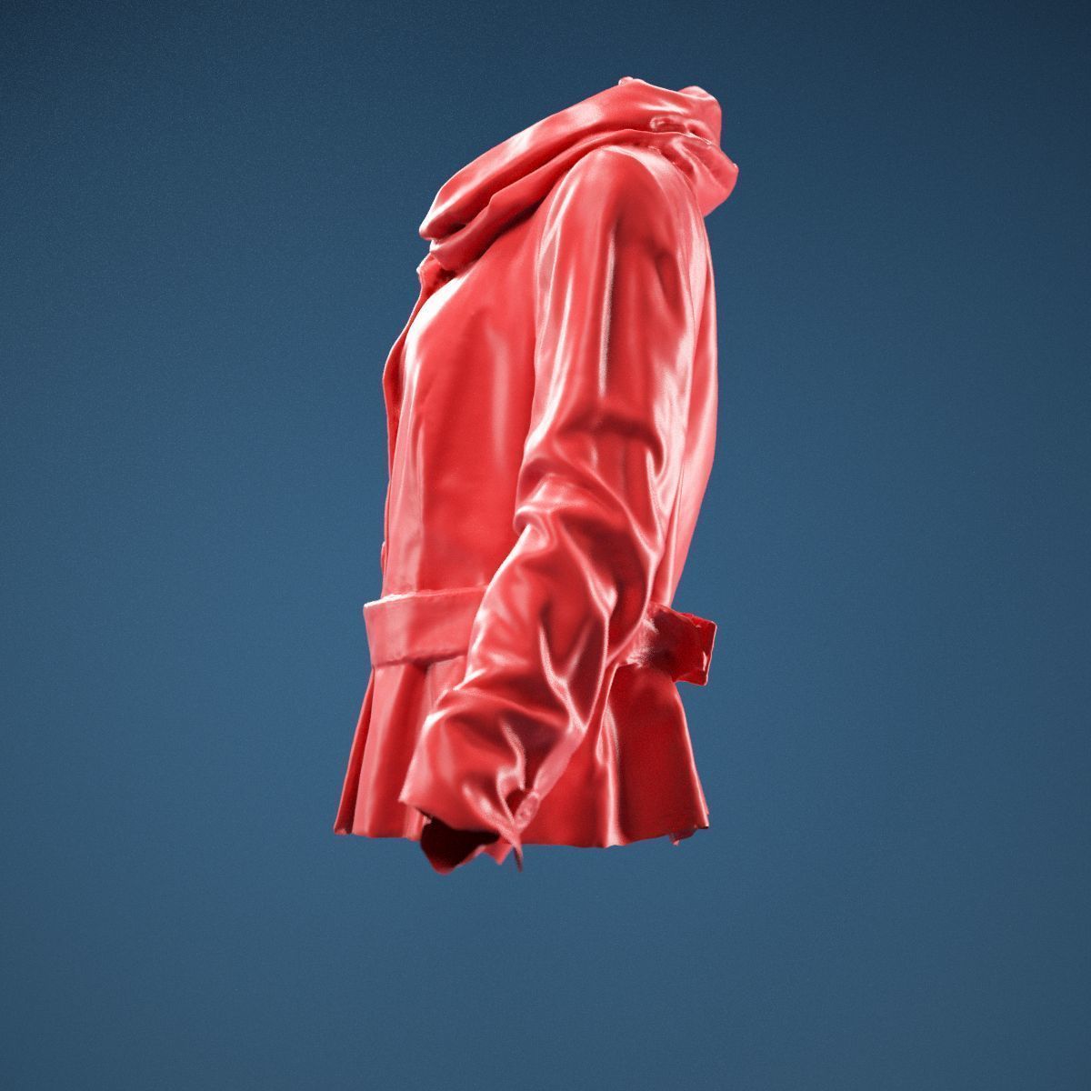 Gold Jacket Belt 3D model_9