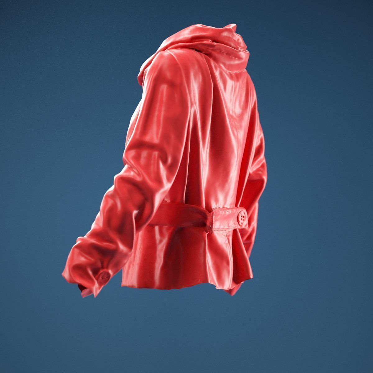 Gold Jacket Belt 3D model_8