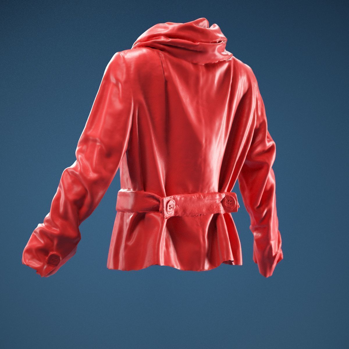 Gold Jacket Belt 3D model_7