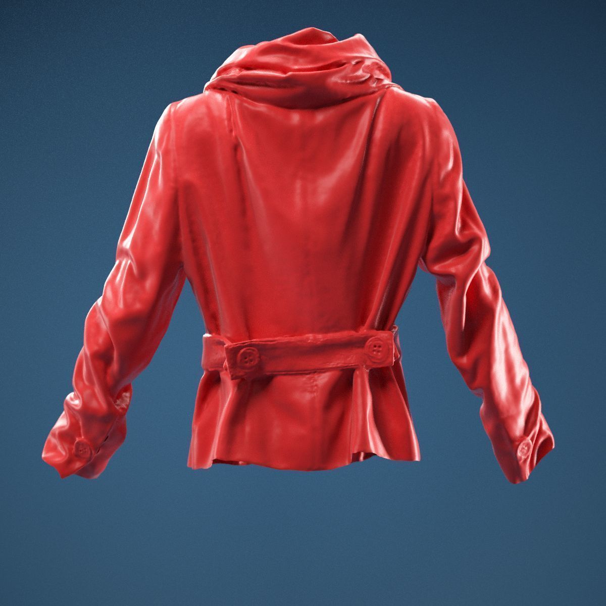 Gold Jacket Belt 3D model_6