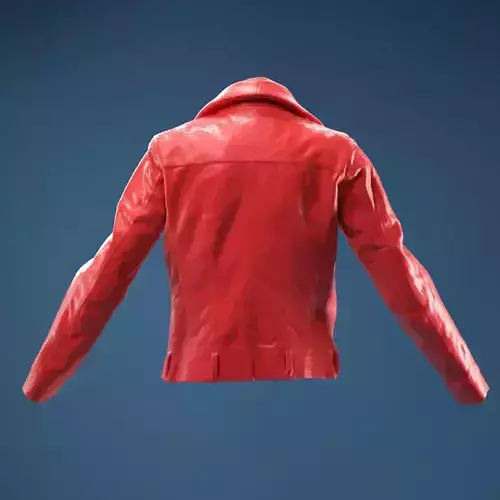 Collar Leather Jacket 3D model