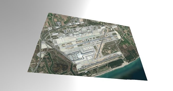 Barcelona International Airport Spain Free 3D model