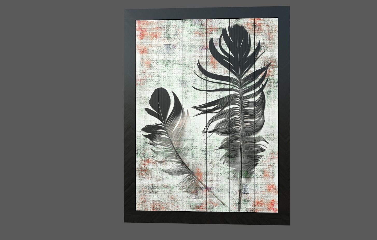 Art Frames Set Low-poly 3D model_4