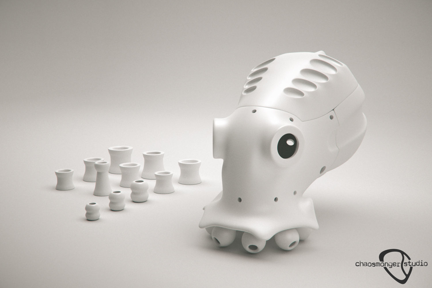 3D Printing Cyber Octopus 3D print model_3
