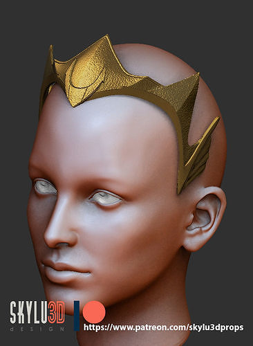 Aquaman - Mera crown head piece 3D print model