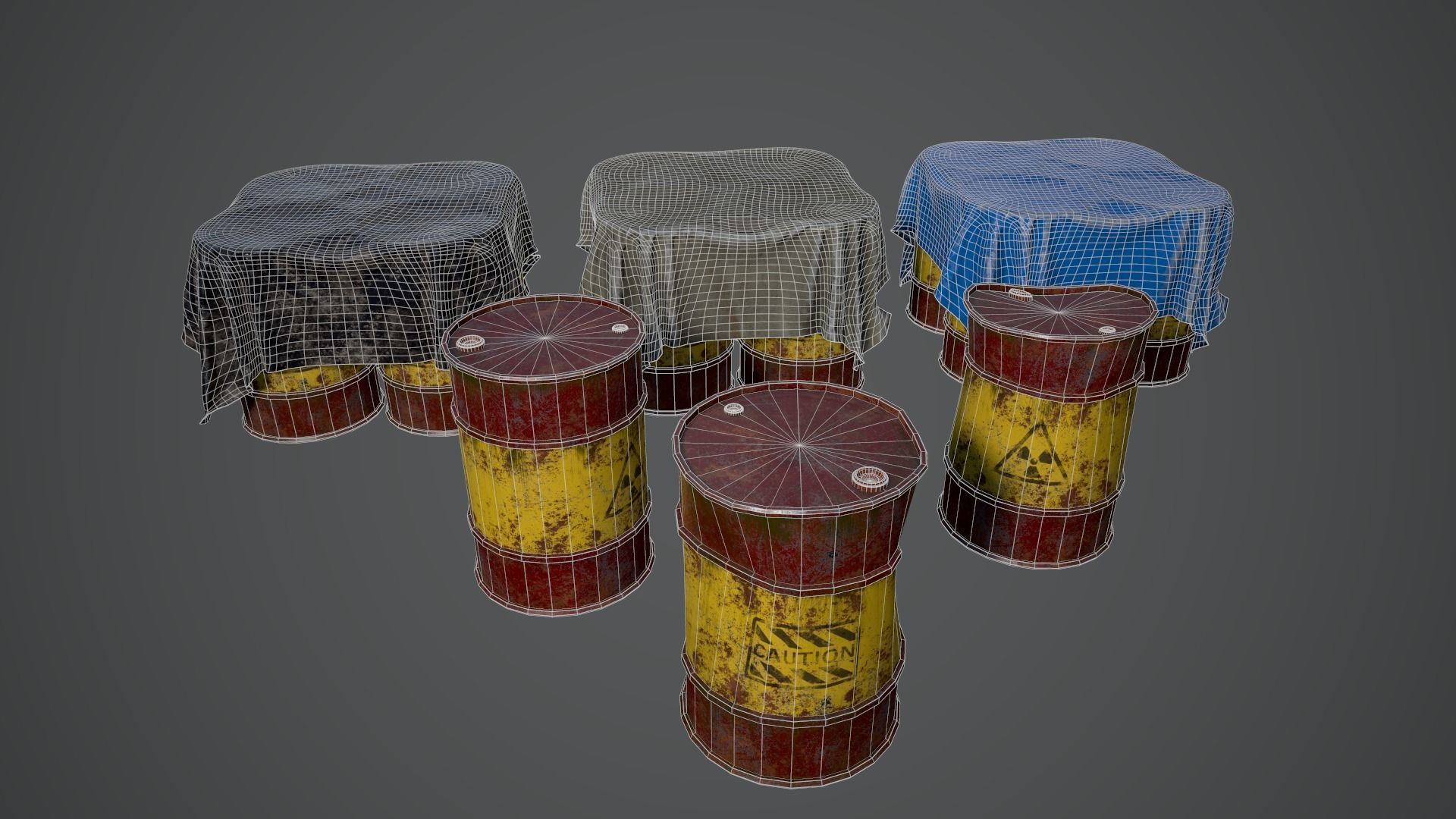 3D model BARRELS OIL Game Ready LowPoly VR / AR / low-poly | CGTrader