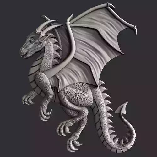 3d STL models for CNC router Dragon 3D model