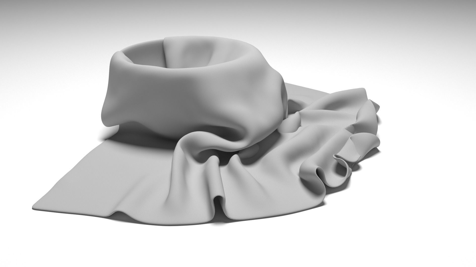 Dekor Cup with Fabric - no texture 3D model_13