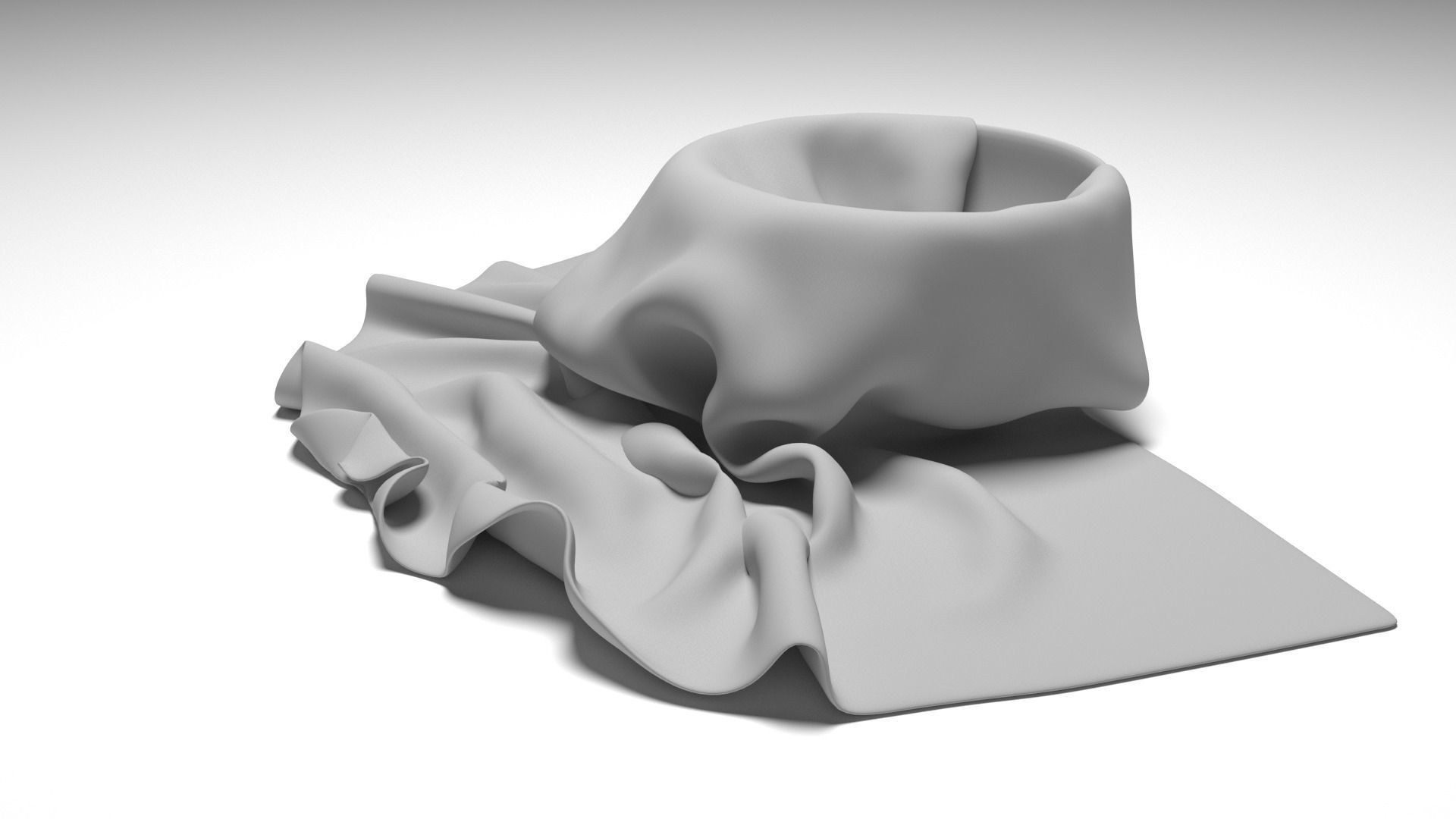 Dekor Cup with Fabric - no texture 3D model_25