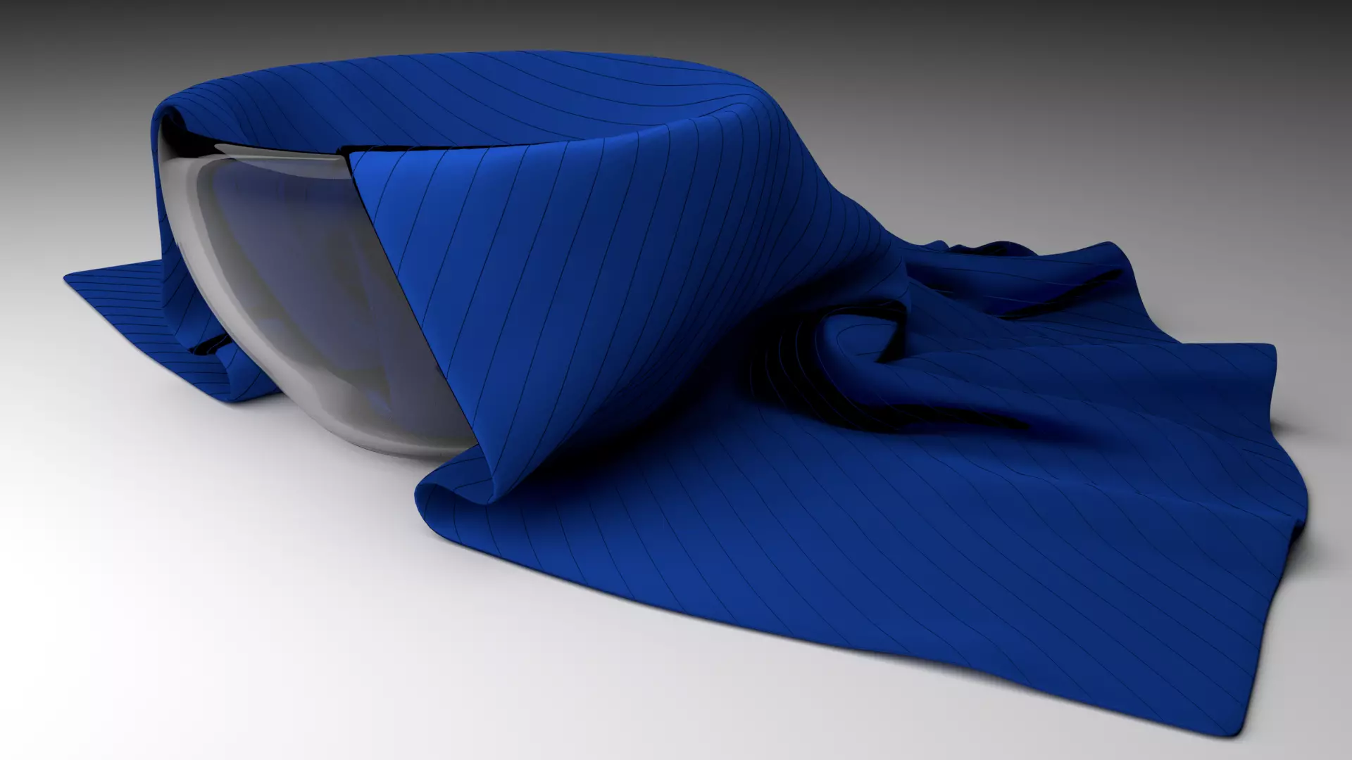 Dekor Cup with Fabric - no texture 3D model_0