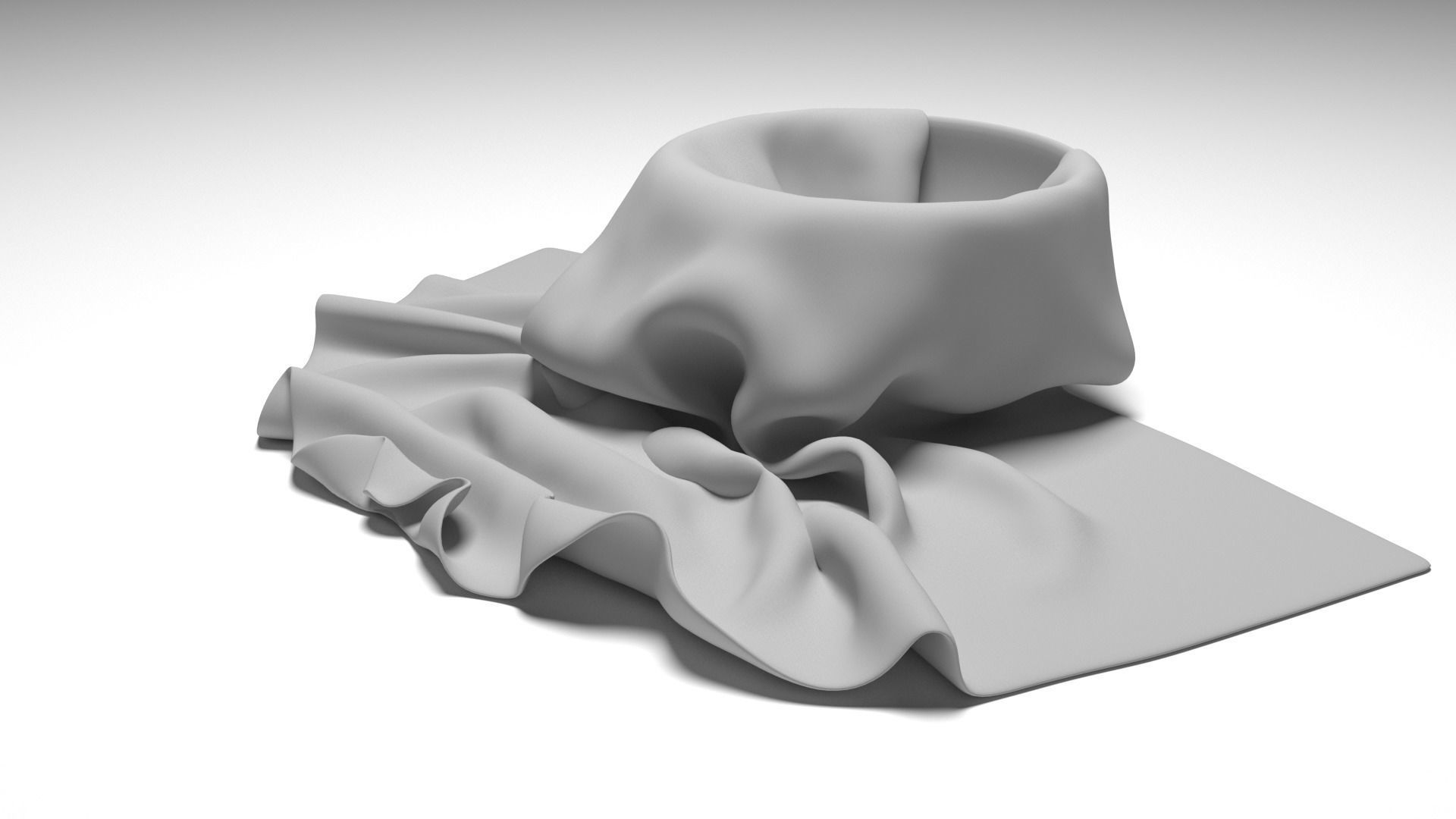 Dekor Cup with Fabric - no texture 3D model_24