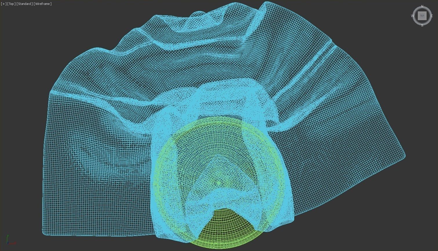 Dekor Cup with Fabric - no texture 3D model_39