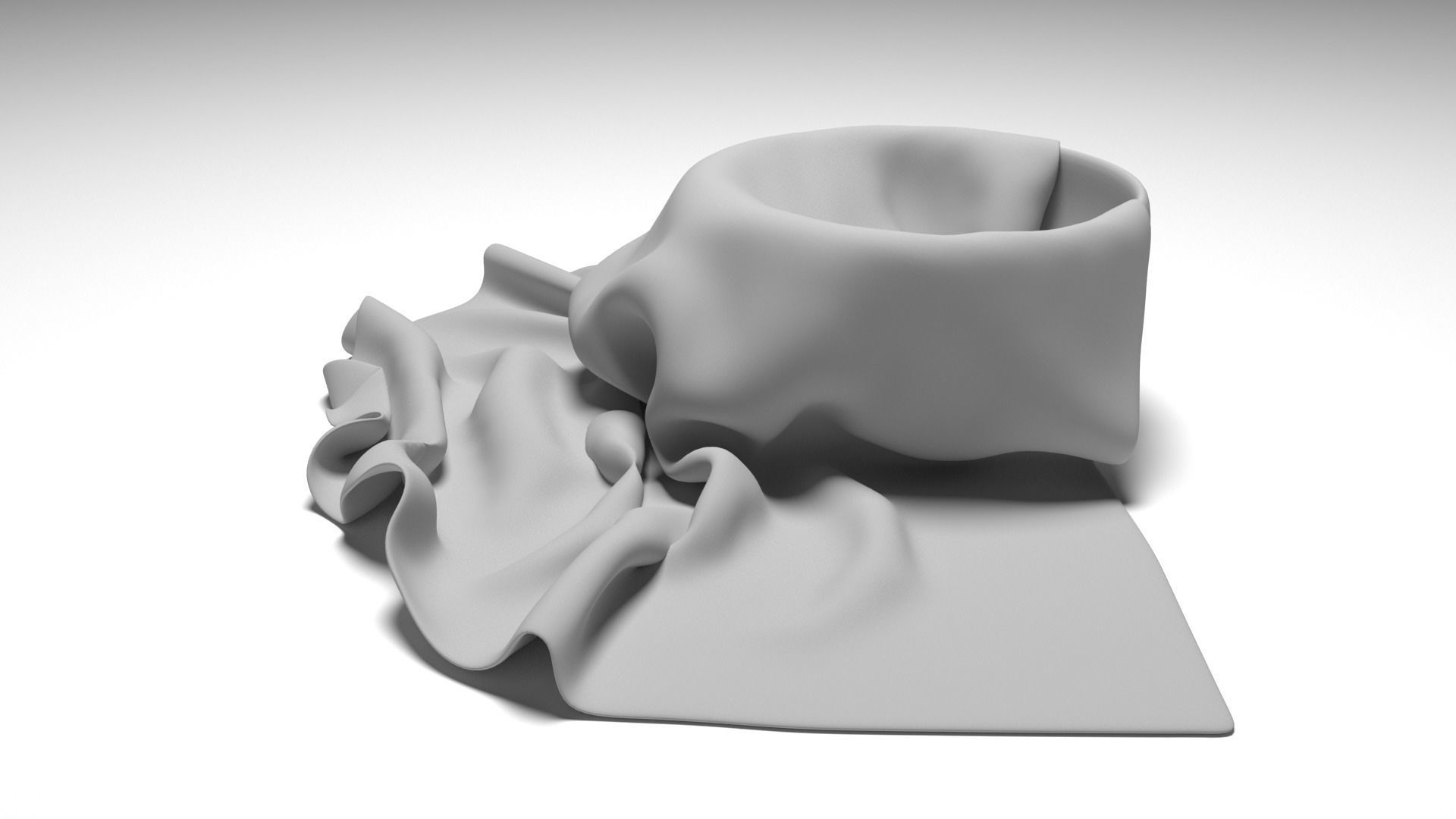 Dekor Cup with Fabric - no texture 3D model_27