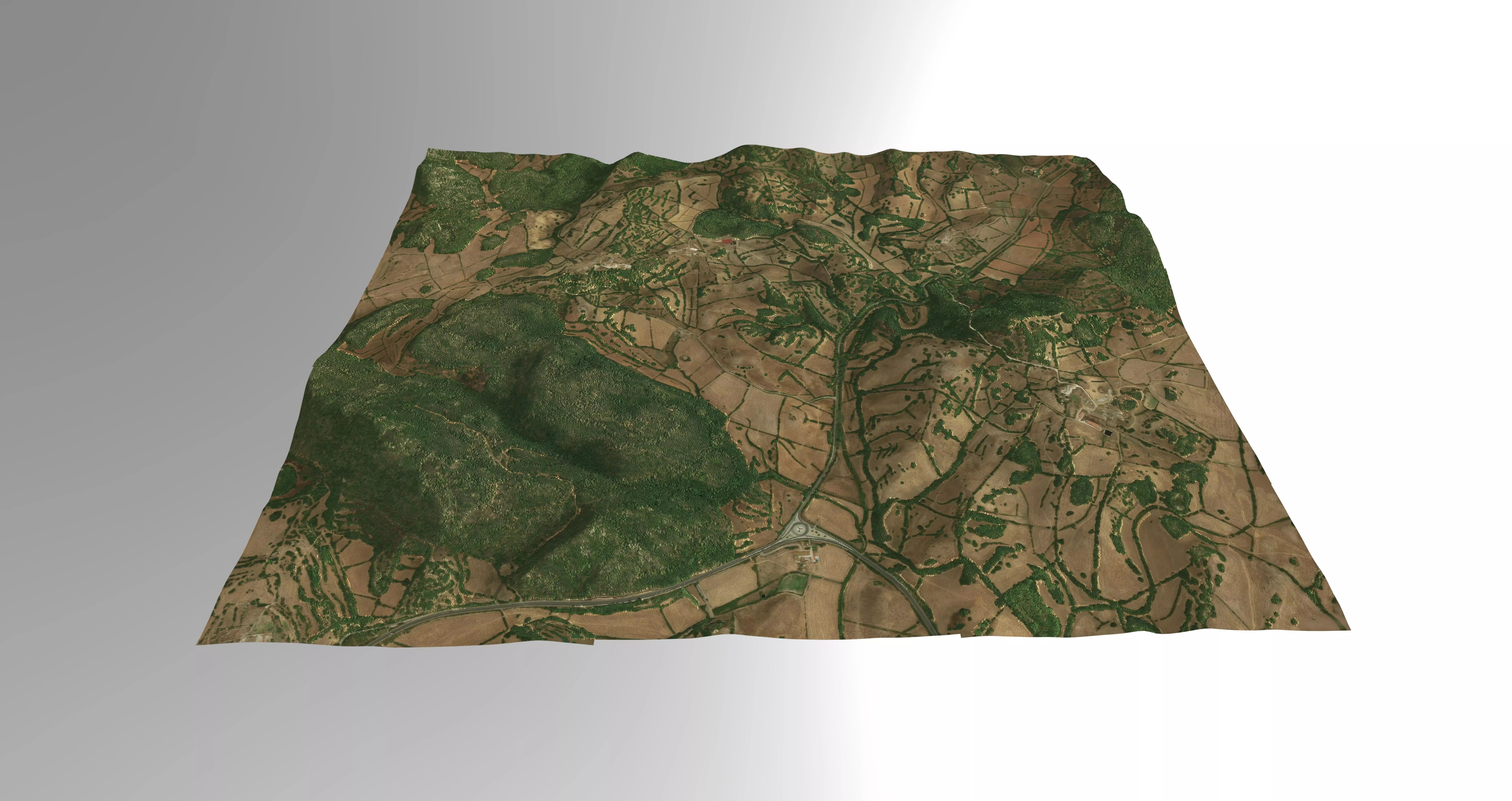 Valley Farming in Southern Spain Free 3D model