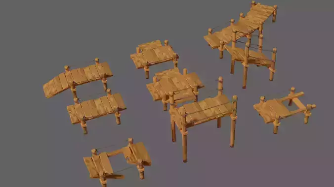 Toon Wooden Bridge Full Pack