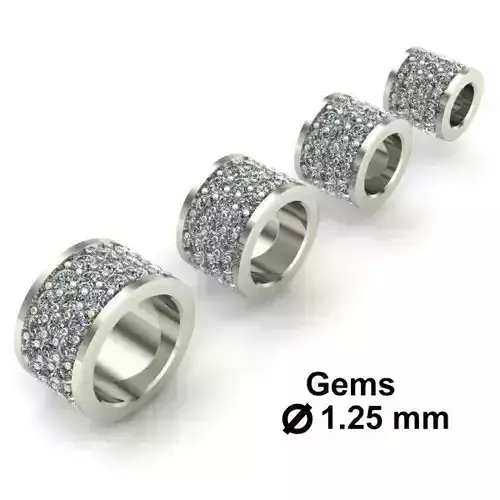 CHARMS three diamond rings