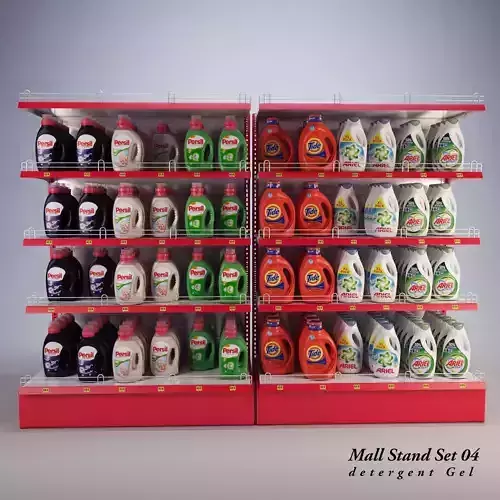 Mall Stand Set 04 3D model
