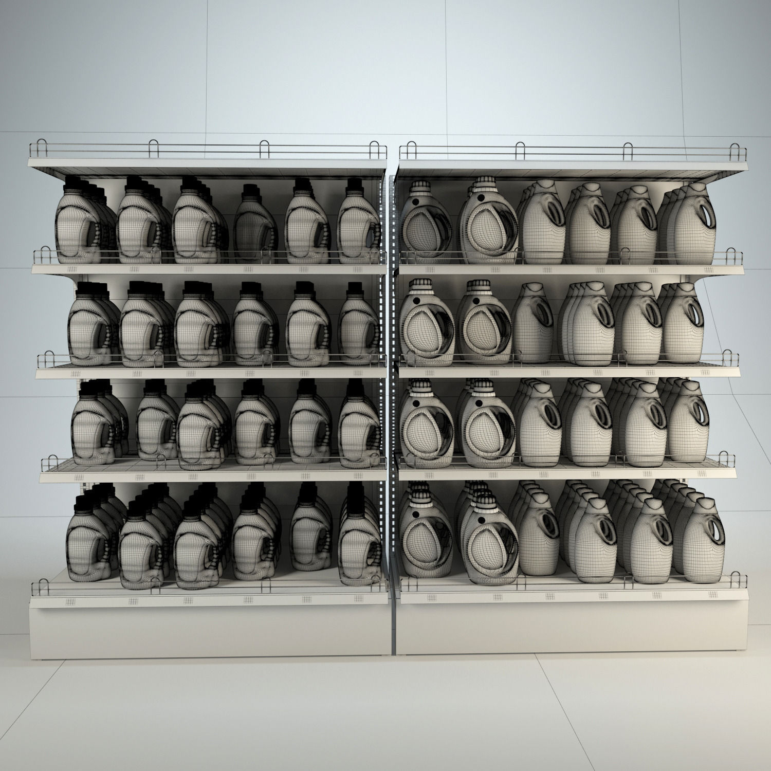 Mall Stand Set 04 3D model_4