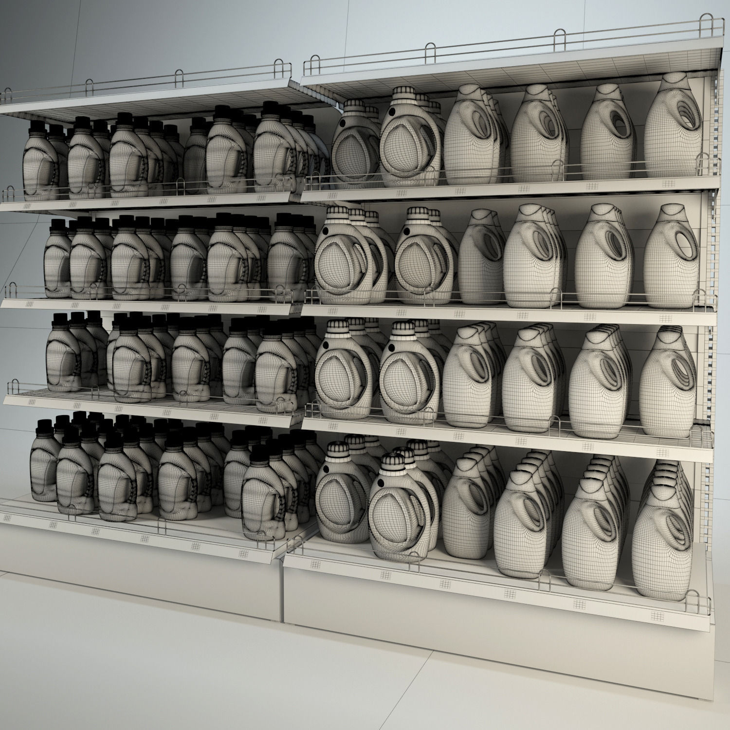 Mall Stand Set 04 3D model_5