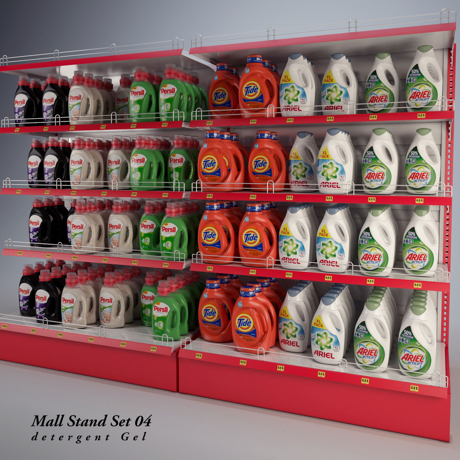 Mall Stand Set 04 3D model_2