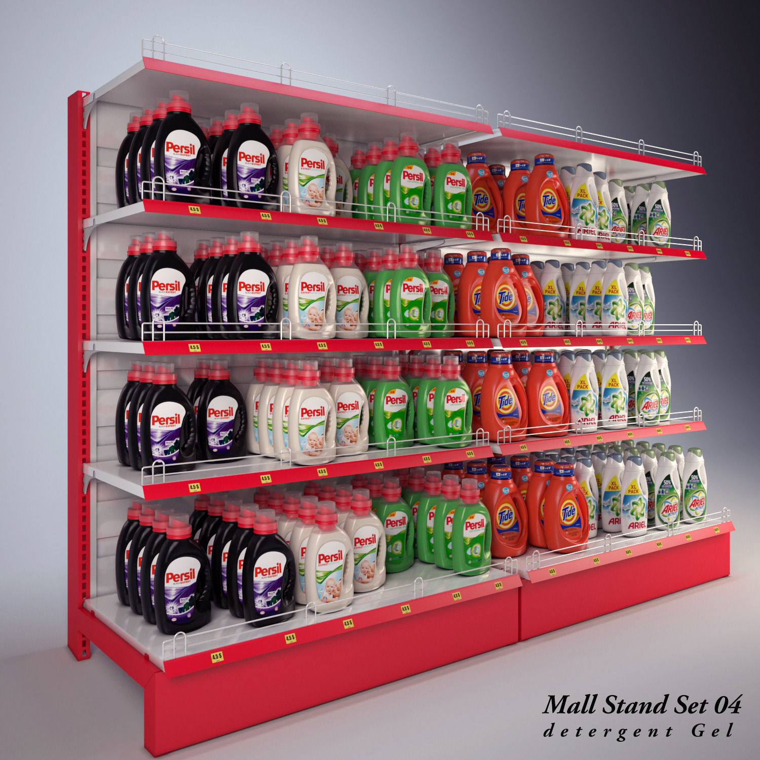 Mall Stand Set 04 3D model_1